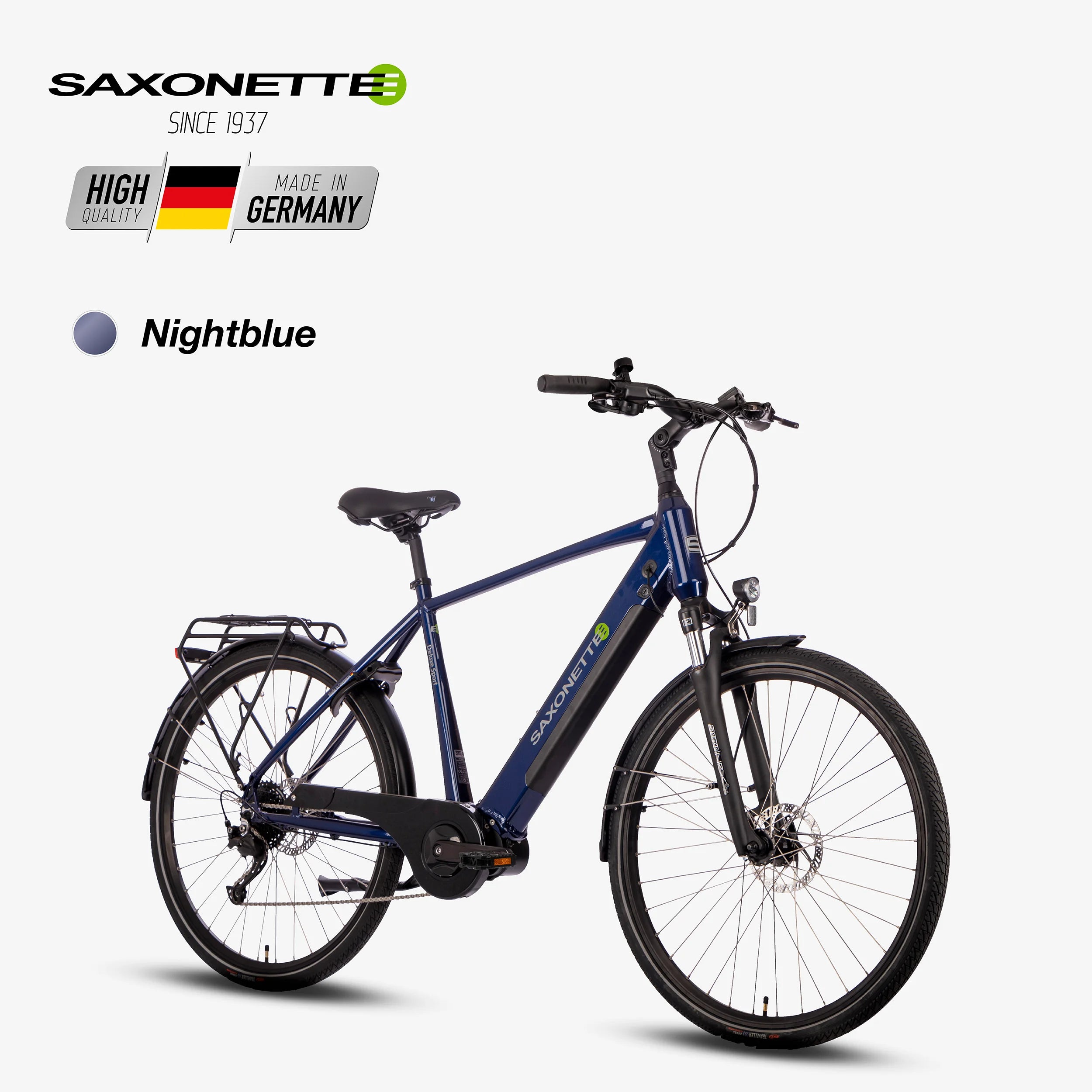 SAXONETTE E-Bike Deluxe Sport Diamant, Mittelmotor (Gebraucht)