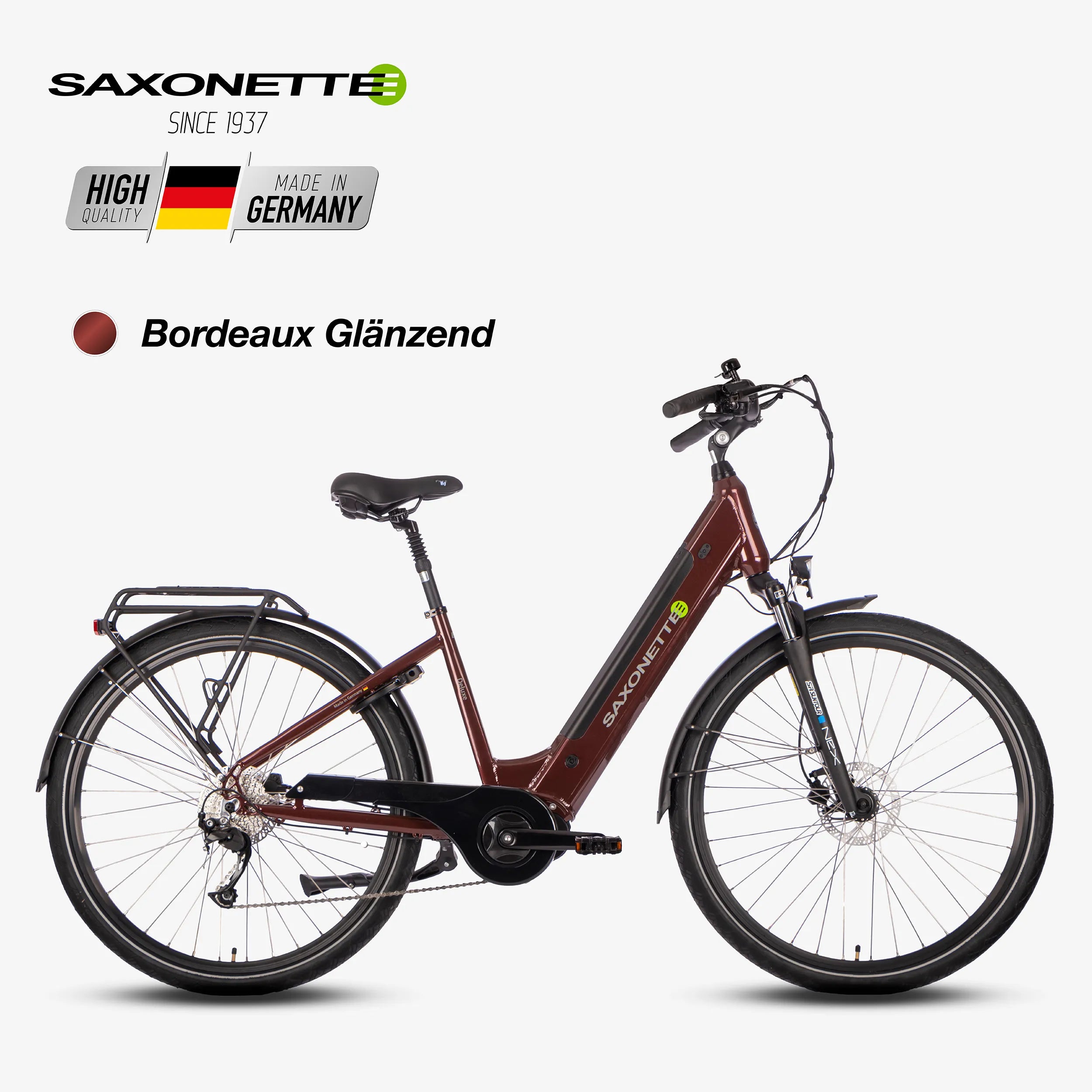SAXONETTE E-Bike Deluxe Sport Wave, Mittelmotor