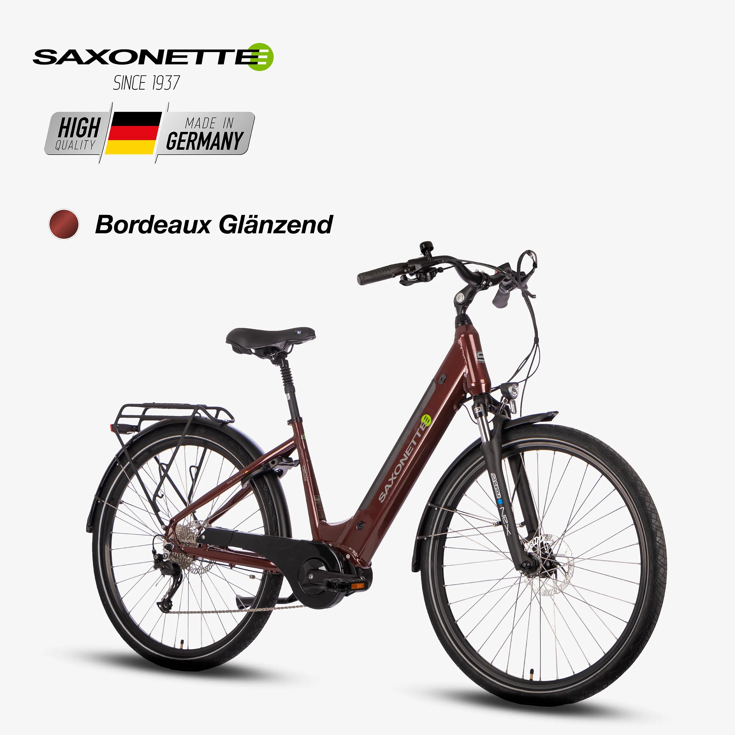 SAXONETTE E-Bike Deluxe Sport Wave, Mittelmotor
