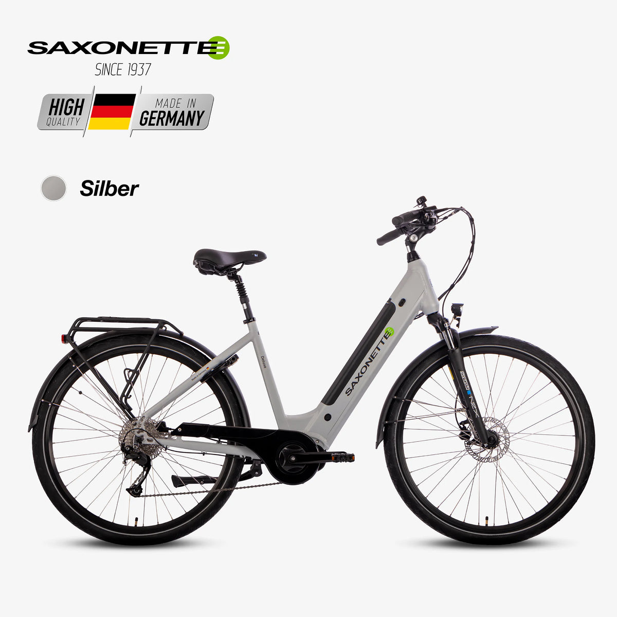 SAXONETTE E-Bike Deluxe Sport Wave, Mittelmotor