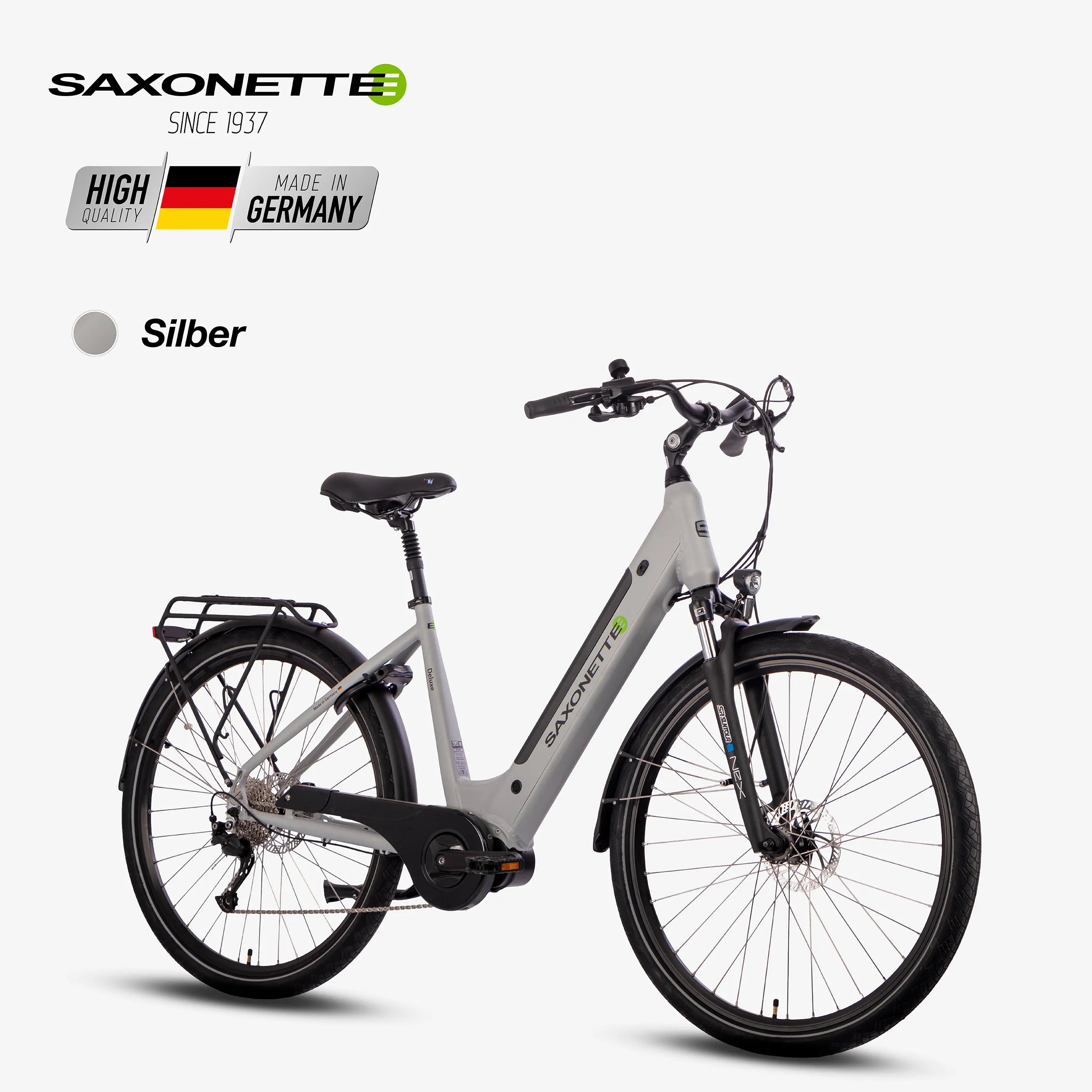 SAXONETTE E-Bike Deluxe Sport Wave, Mittelmotor