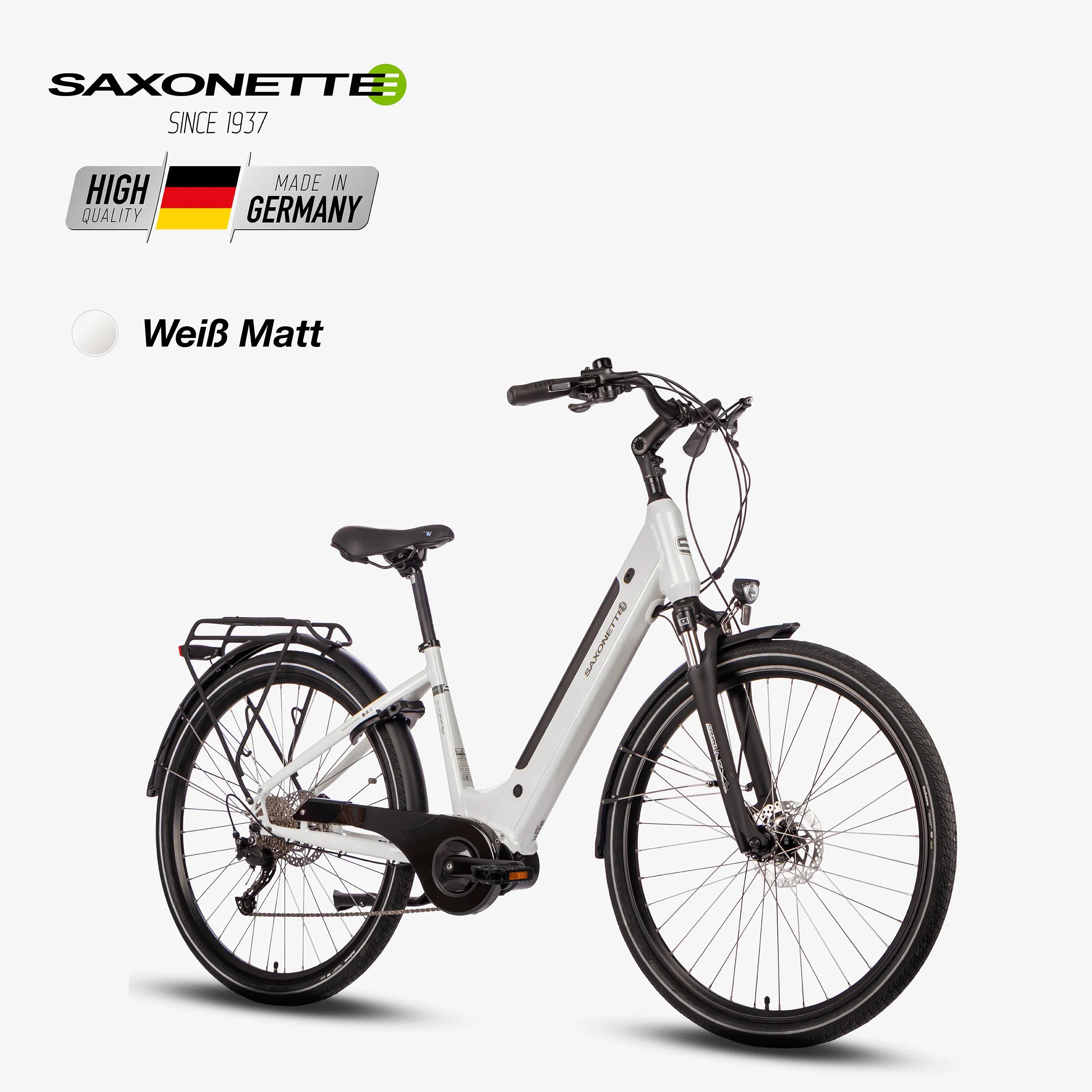 SAXONETTE E-Bike Deluxe Sport Wave, Mittelmotor