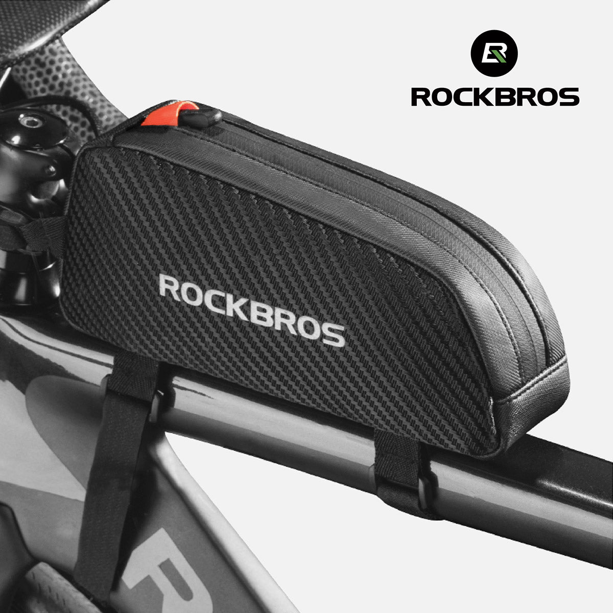 ROCKBROS 1L Wasserdichte Fahrradrahmentasche Reflektor Klettverschluss