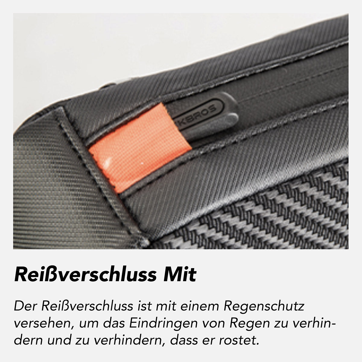ROCKBROS 1L Wasserdichte Fahrradrahmentasche Reflektor Klettverschluss