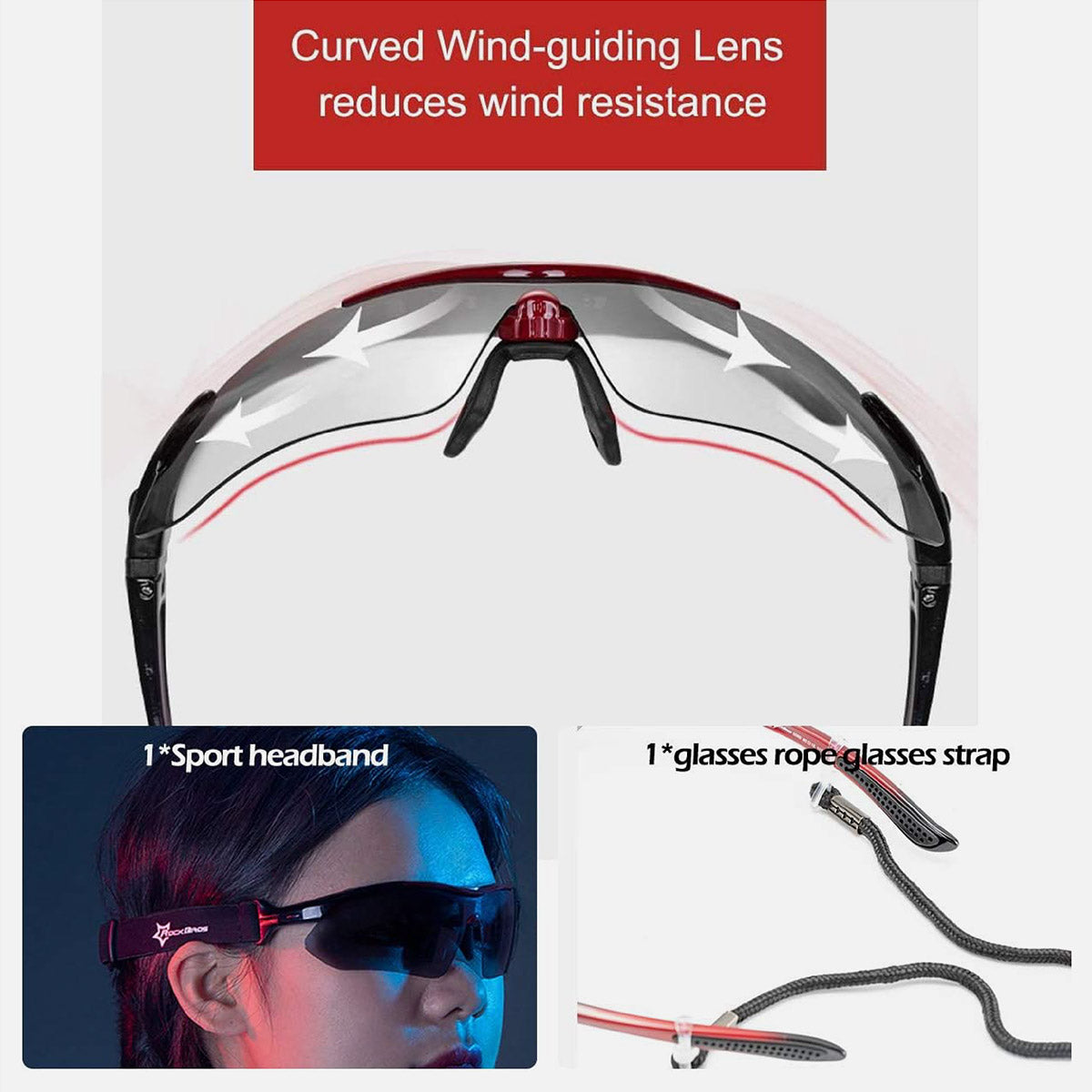 ROCKBROS Polarisierte Fahrradbrille