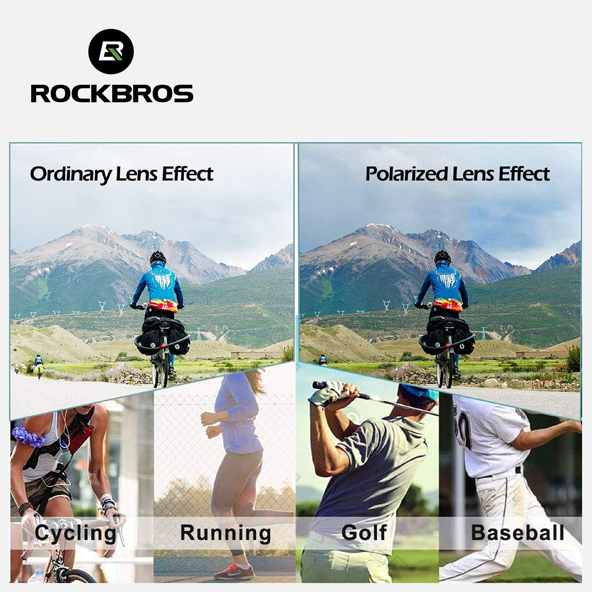 ROCKBROS Polarisierte Fahrradbrille