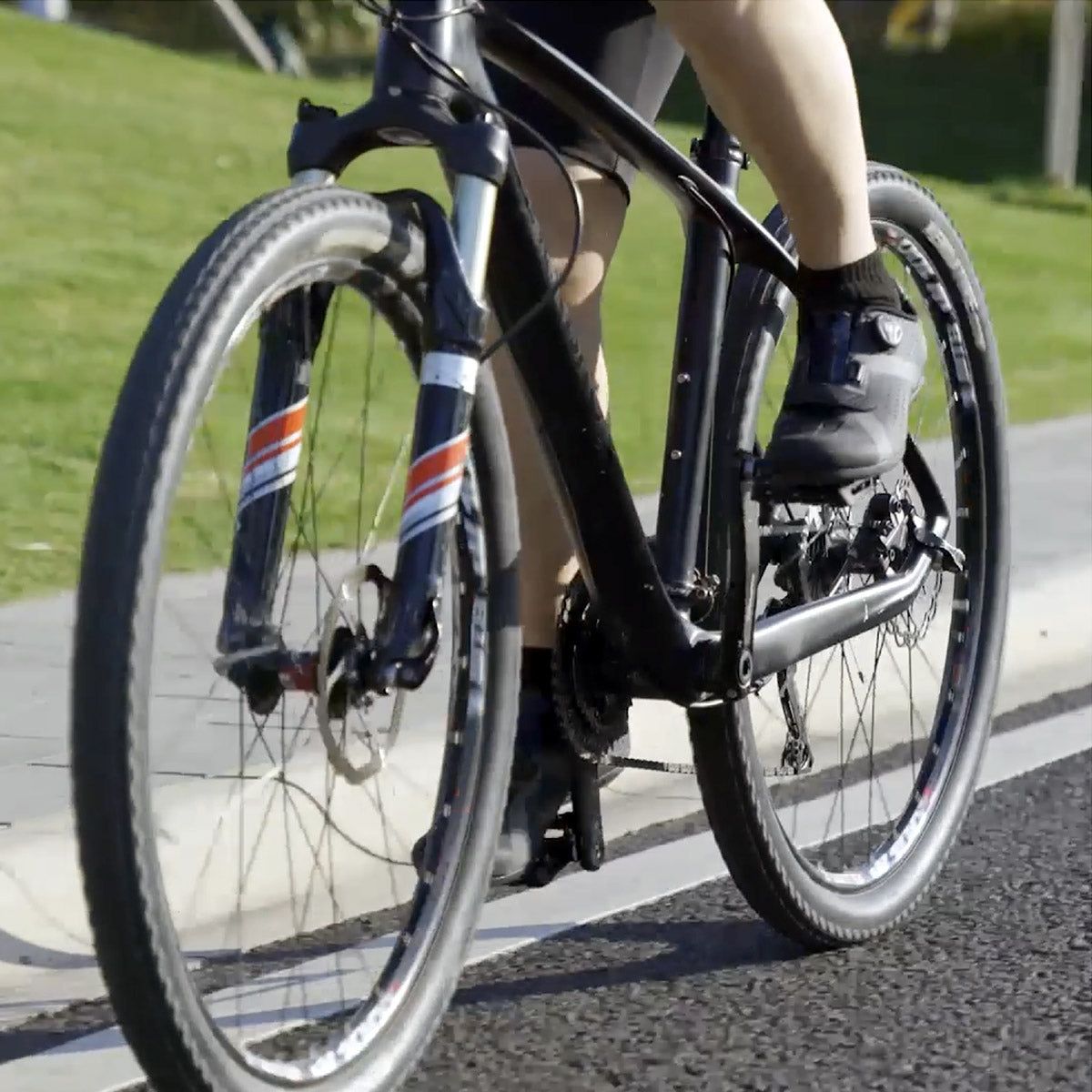 ROCKBROS Nylon Pedals – Schwarz | leicht & griffig, Pins beidseitig, wetterbeständige Lager, universelles 9/16" Gewinde