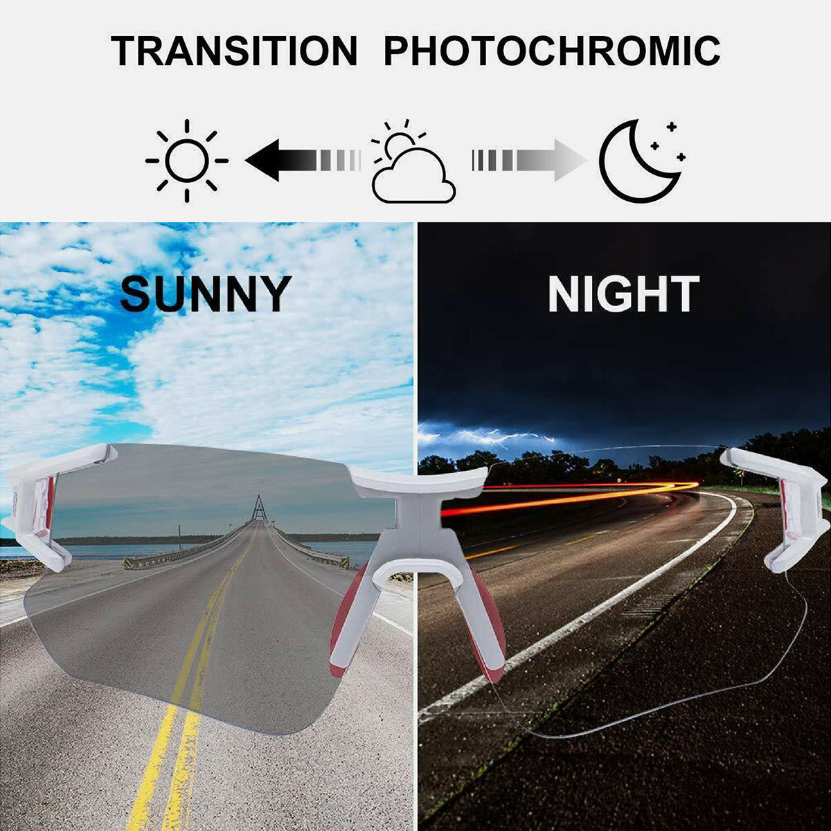 ROCKBROS Selbsttönende Fahrradbrille