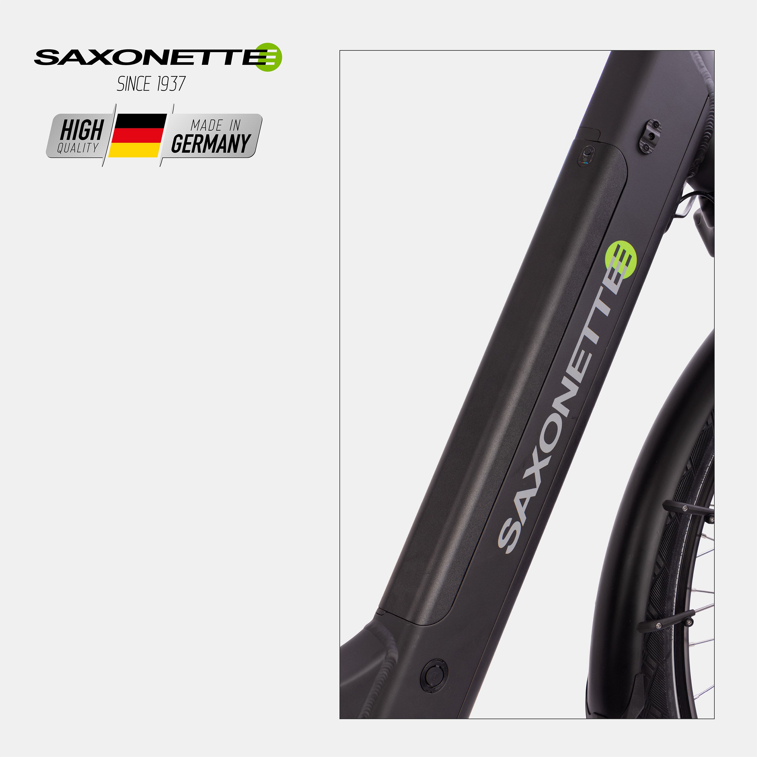 SAXONETTE E-Bike Premium Sport Wave, Mittelmotor, Trekking, 10 Gang