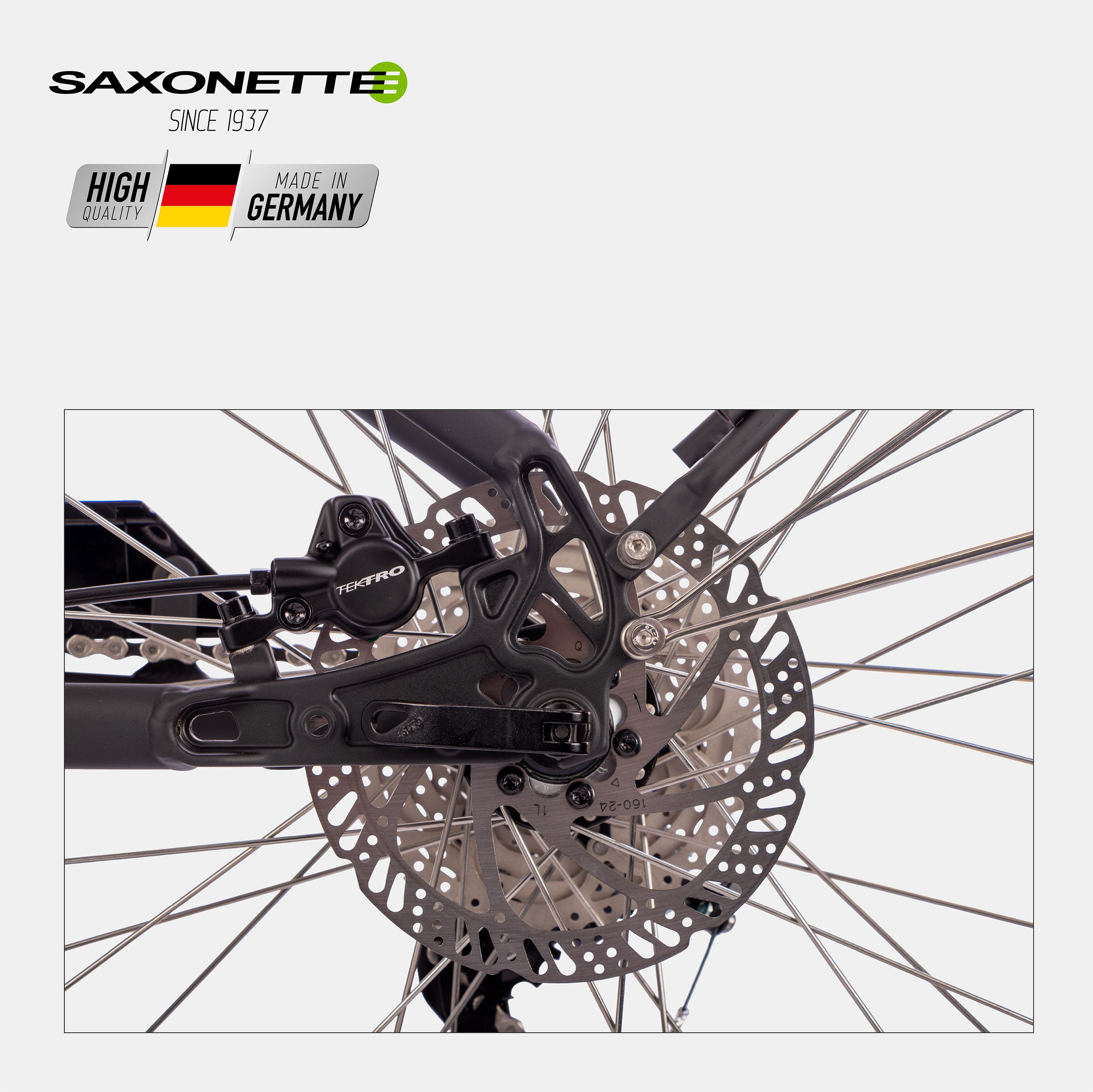 SAXONETTE E-Bike Premium Sport Wave, Mittelmotor, Trekking, 10 Gang
