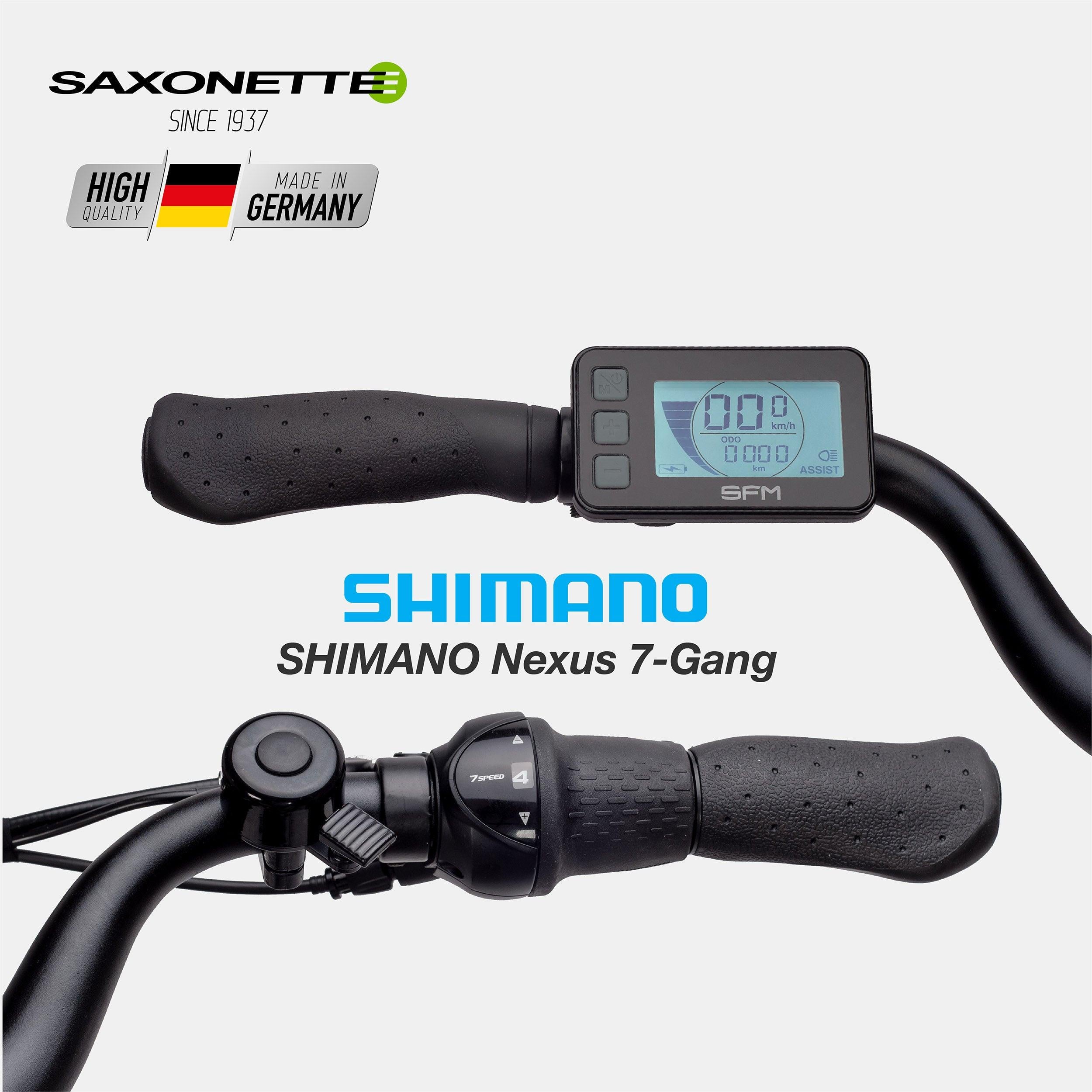 saxonette e-bike display SAXONETTE City Plus Wave E-Bike kaufen