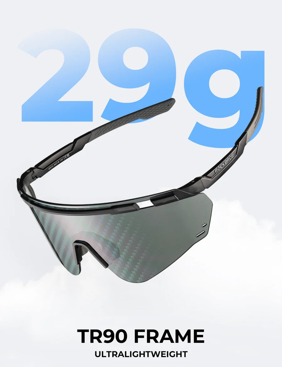 ROCKBROS Photochrome Fahrradbrille – UV400 & TR90