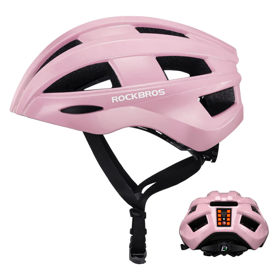 ROCKBROS Fahrradhelm mit Rücklicht und Belüftung Unisex 55-60cm