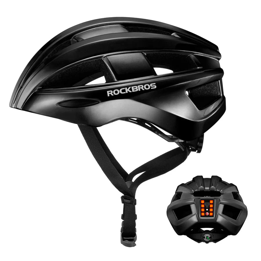 ROCKBROS Fahrradhelm mit Rücklicht und Belüftung Unisex 55-60cm