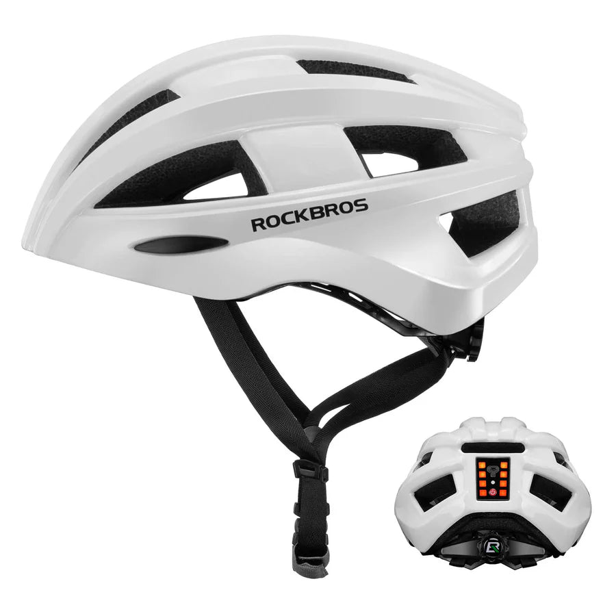 ROCKBROS Fahrradhelm mit Rücklicht und Belüftung Unisex 55-60cm