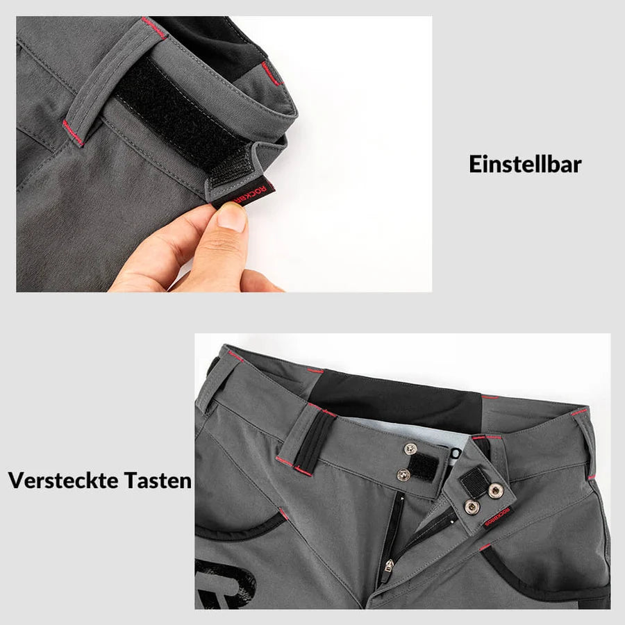 ROCKBROS Herren Fahrradhose kurz 2-in-1 mit 4D Sitzpolster – Atmungsaktiv & Elastisch