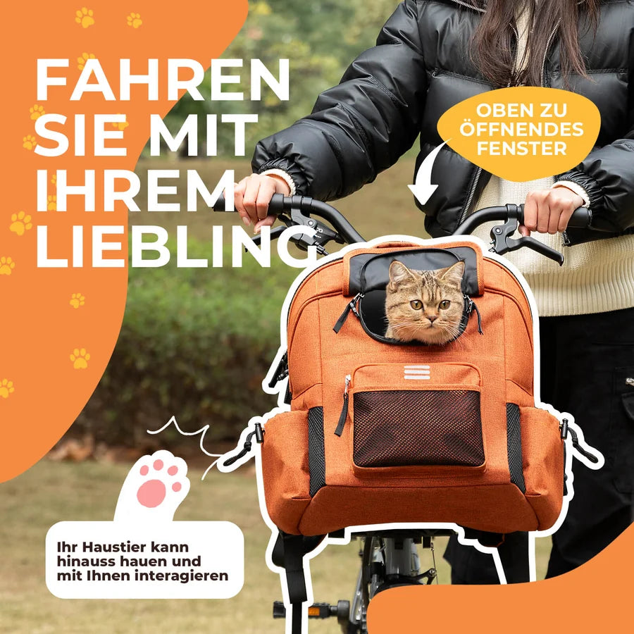 ROCKBROS 21L Fahrrad-Lenkertasche & Haustiertasche – 2-in-1 Rucksack für E-Bike & Faltrad