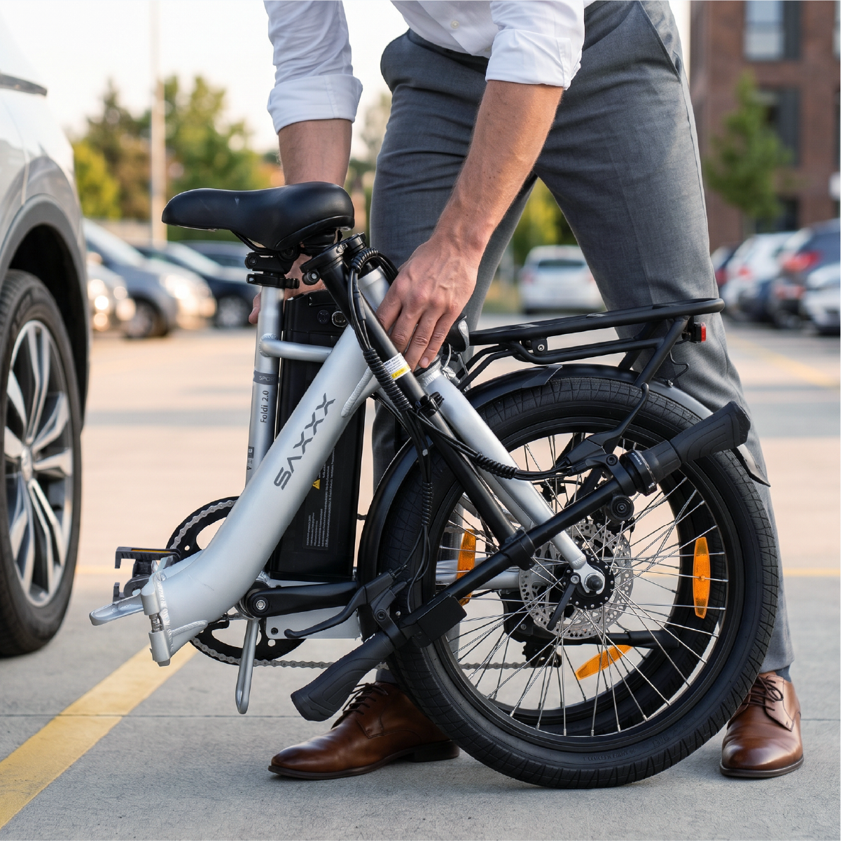 24 er klapprad SAXXX Foldi 2.0 Klapprad E-Bike & E-Faltrad