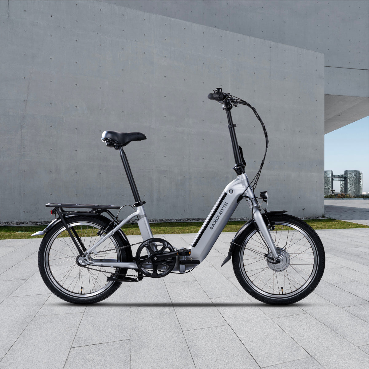 Klapprad für Stadt und Pendeln: ergonomisches Design, LED-Frontlicht, schnell verstaubar, verlässliche Reichweite mit 281-Wh-Akku.