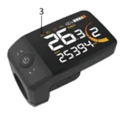 Display - Ananda K5348 LCD 36V Kabellänge 200mm