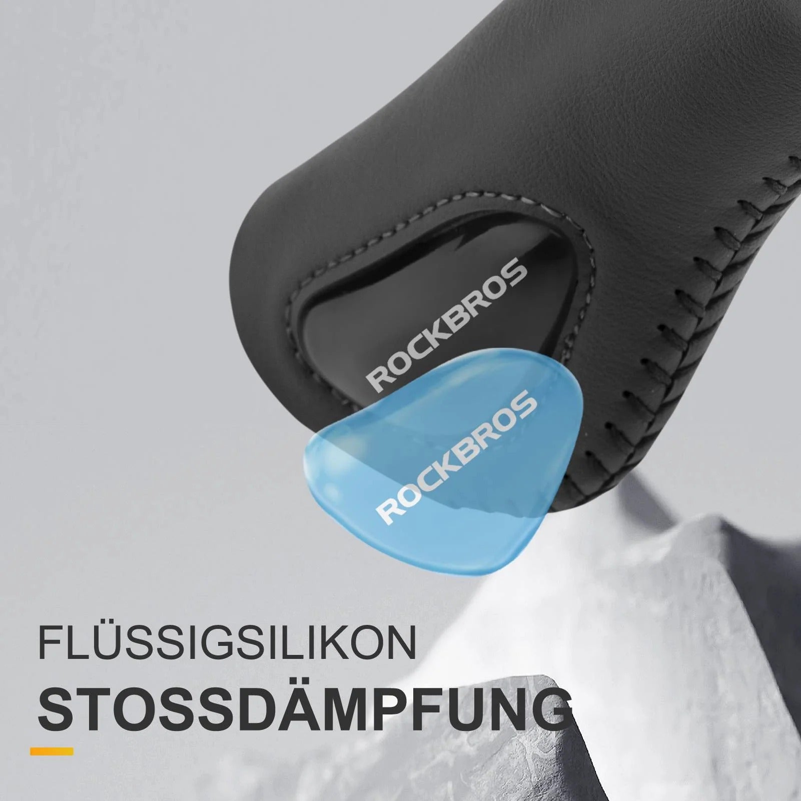 ROCKBROS Fahrradgriffe Ledergriffe für Lenker mit 22,2 mm Durchmesser