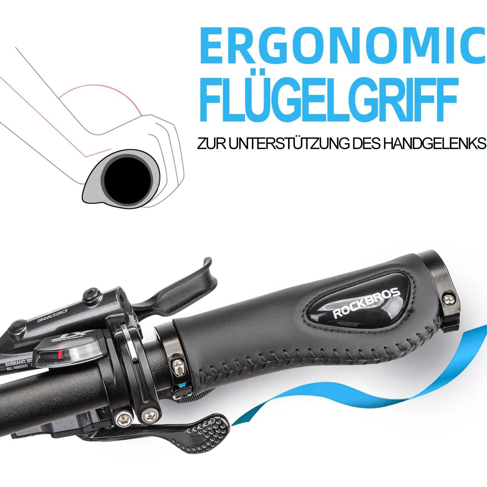 fahrradgriffe durchmesser Rockbros Fahrradgriffe MTB: Ergonomisch & Rutschfest Design