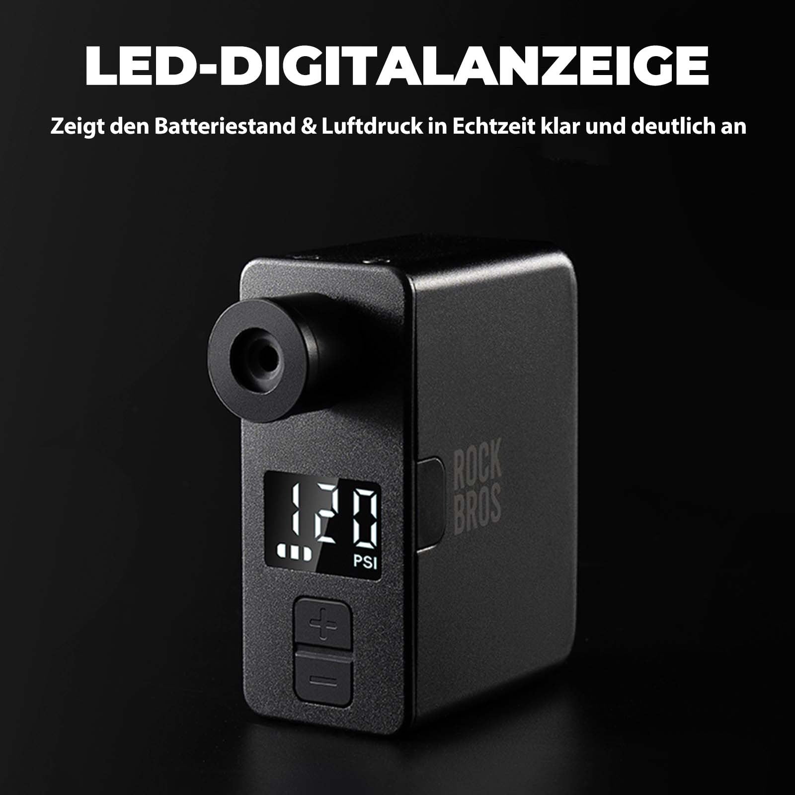 akku fahrradpumpe xiaomi Rockbros Elektrische Fahrradpumpe: Mini Akku Pumpe 150PSI USB