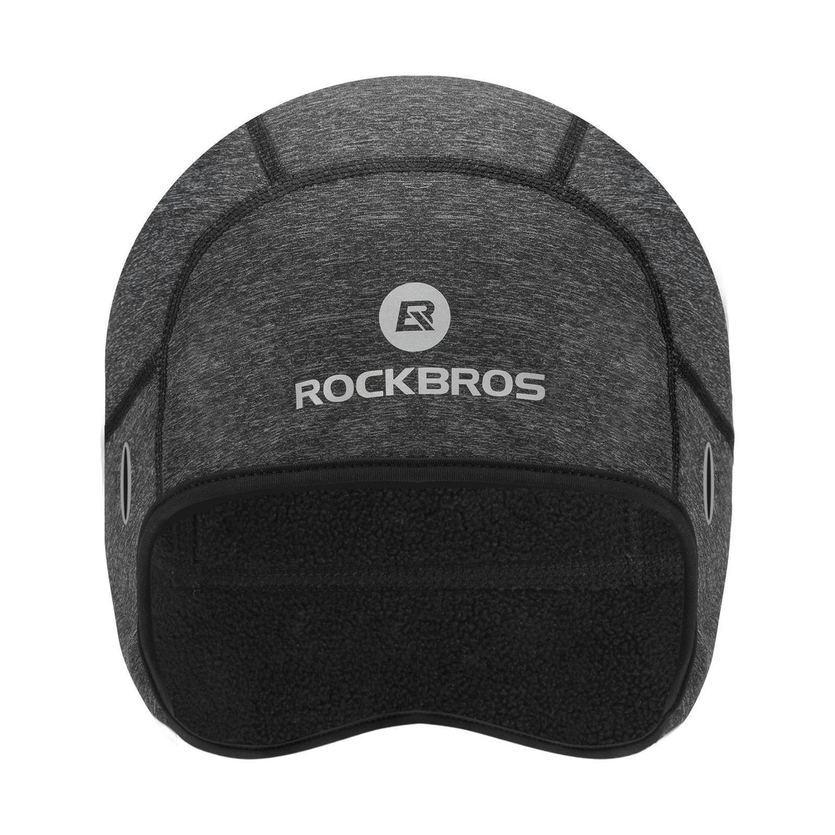 ROCKBROS Winter-Helmmütze – winddichte Fahrradmütze mit Fleece, passt unter den Helm, mit Brillenlöchern.