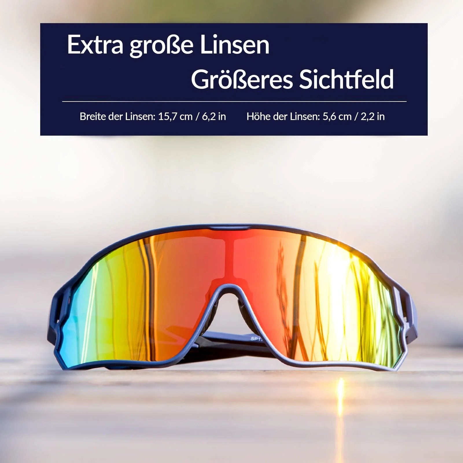 fahrradbrille mit uv schutz ROCKBROS Fahrradbrille Polarisiert (Sehstärke-Clip) UV400 Set