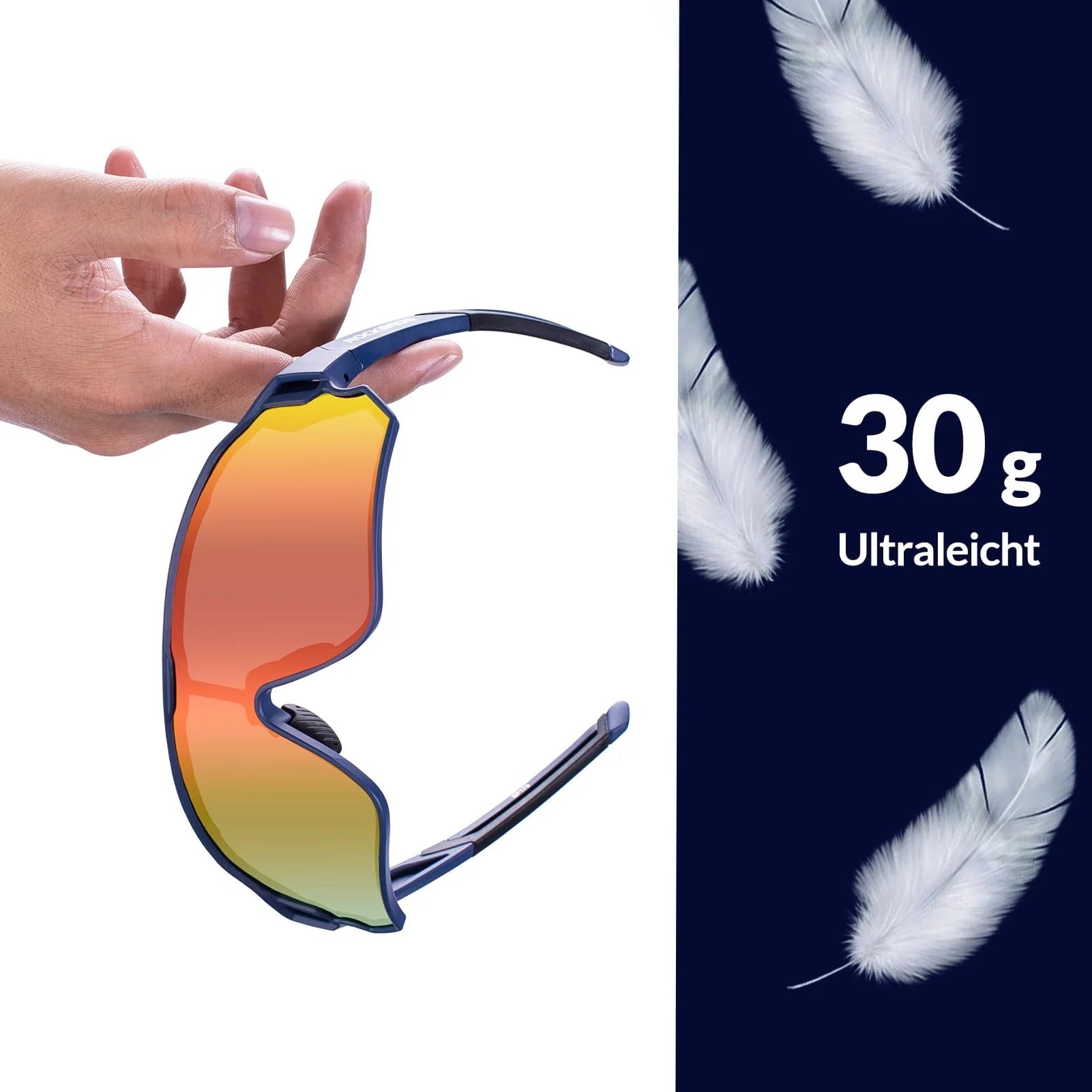 fahrradbrille uv schutz ROCKBROS Fahrradbrille Polarisiert (Sehstärke-Clip) UV400 Set