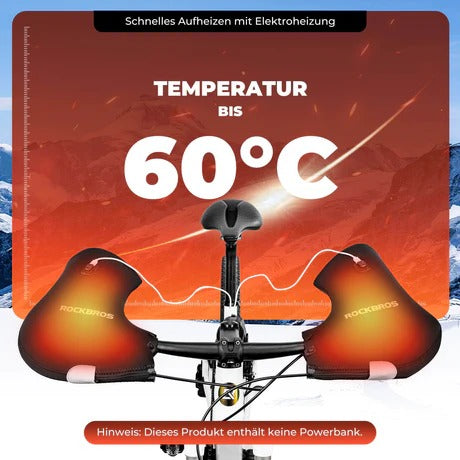 fahrradhandschuhe lenkerstulpen ROCKBROS Winter Lenkerstulpen (Winddicht, Schwarz)