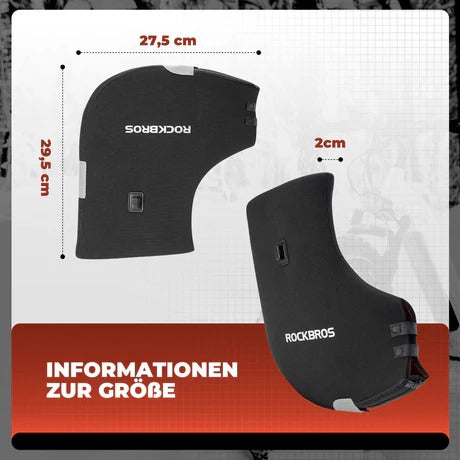 ROCKBROS Winter Lenkerstulpen Winddicht Handschuhe Schwarz