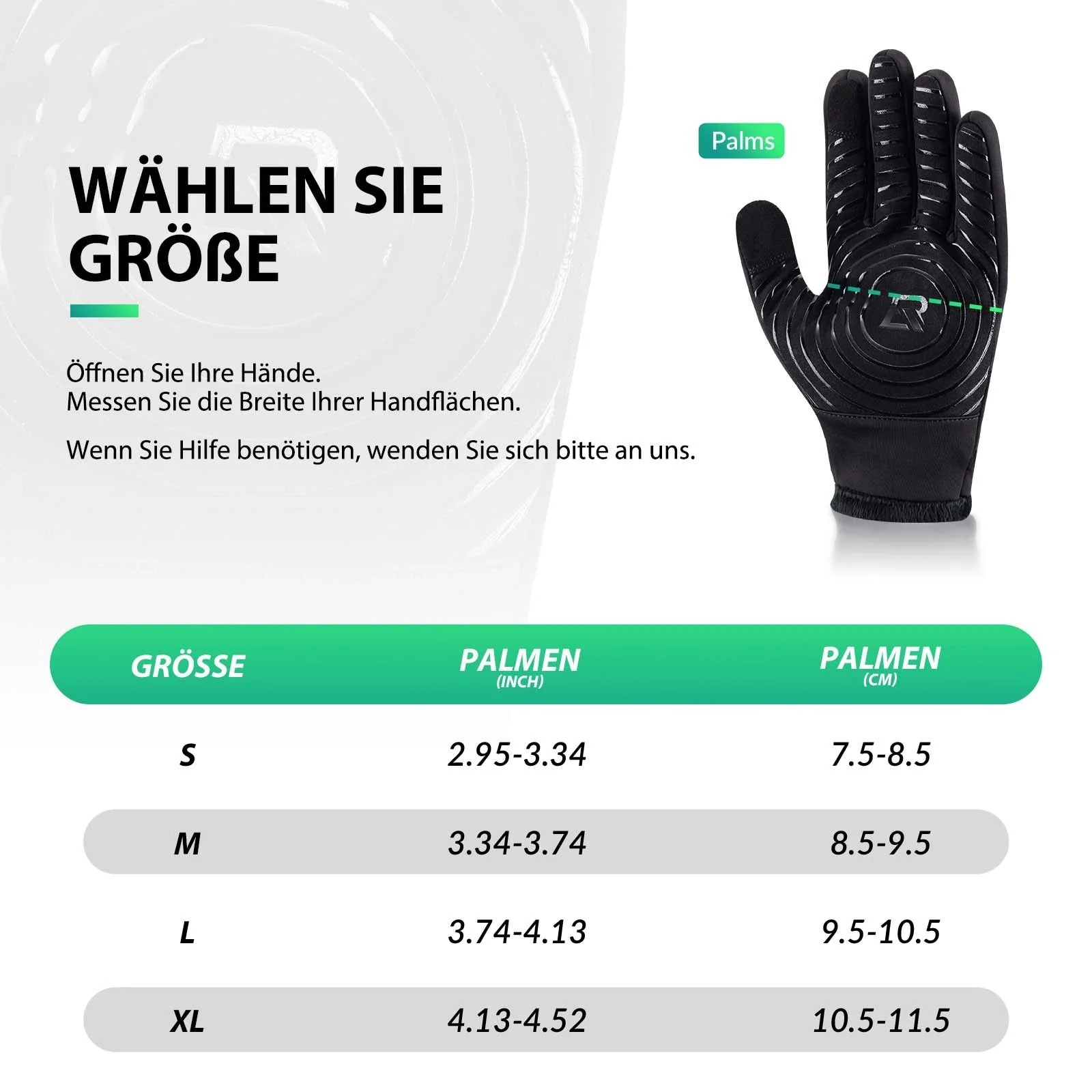 ROCKBROS Fahrradhandschuhe Touchscreen Warme Winterhandschuhe S-XL
