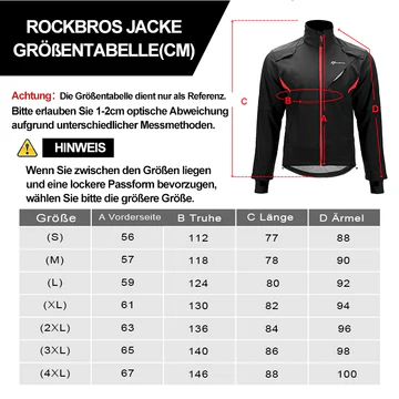 ROCKBROS Winter Jacke / Hose Herren Windschutz Radsportanzug