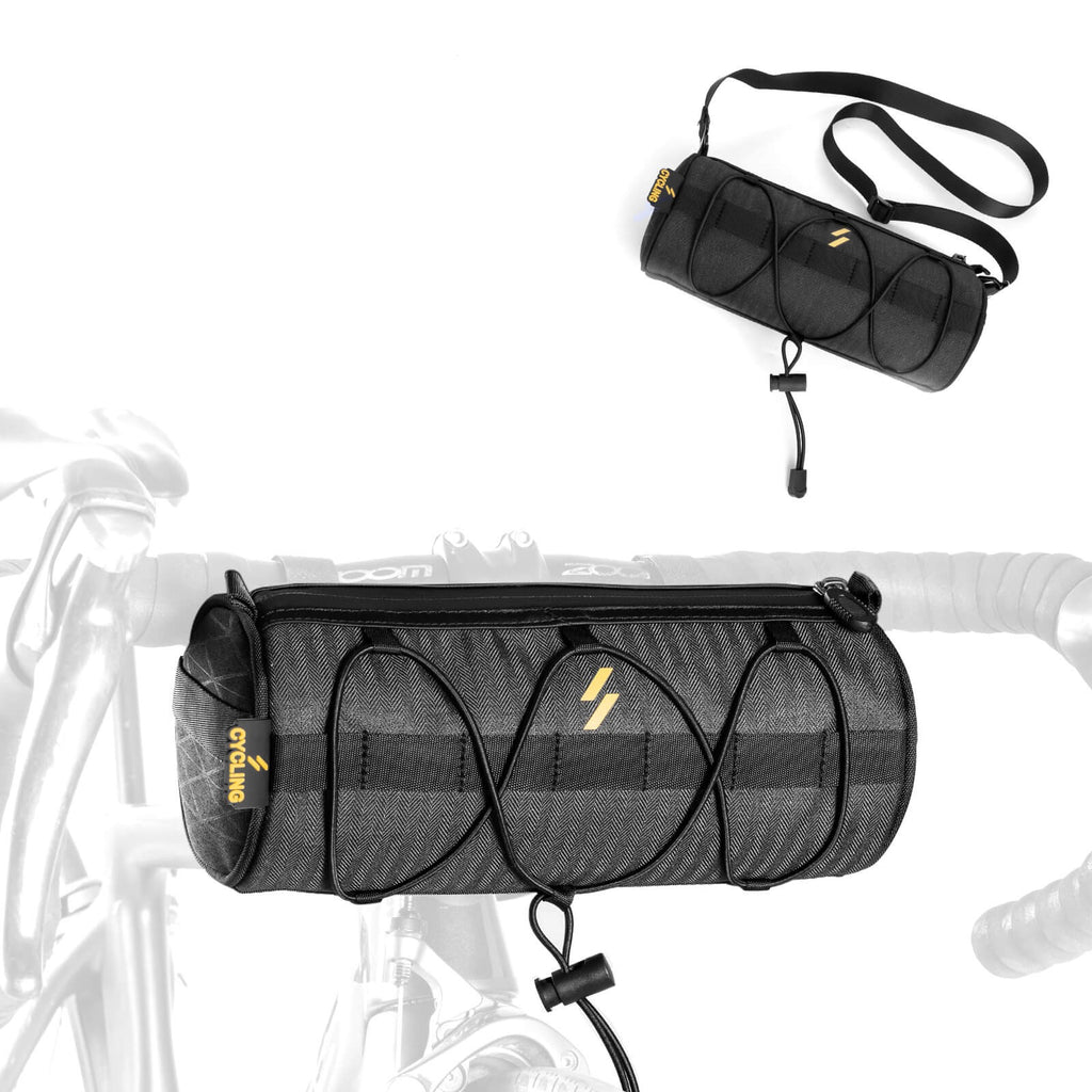lenkertasche für rennrad Rockbros 2.1L: Wasserdicht mit Schultergurt E-Bike NV-100 GOGGLES - Nitro member:55992297193640:3011 Colour:Gloss Black Orange 30 × 17 ×