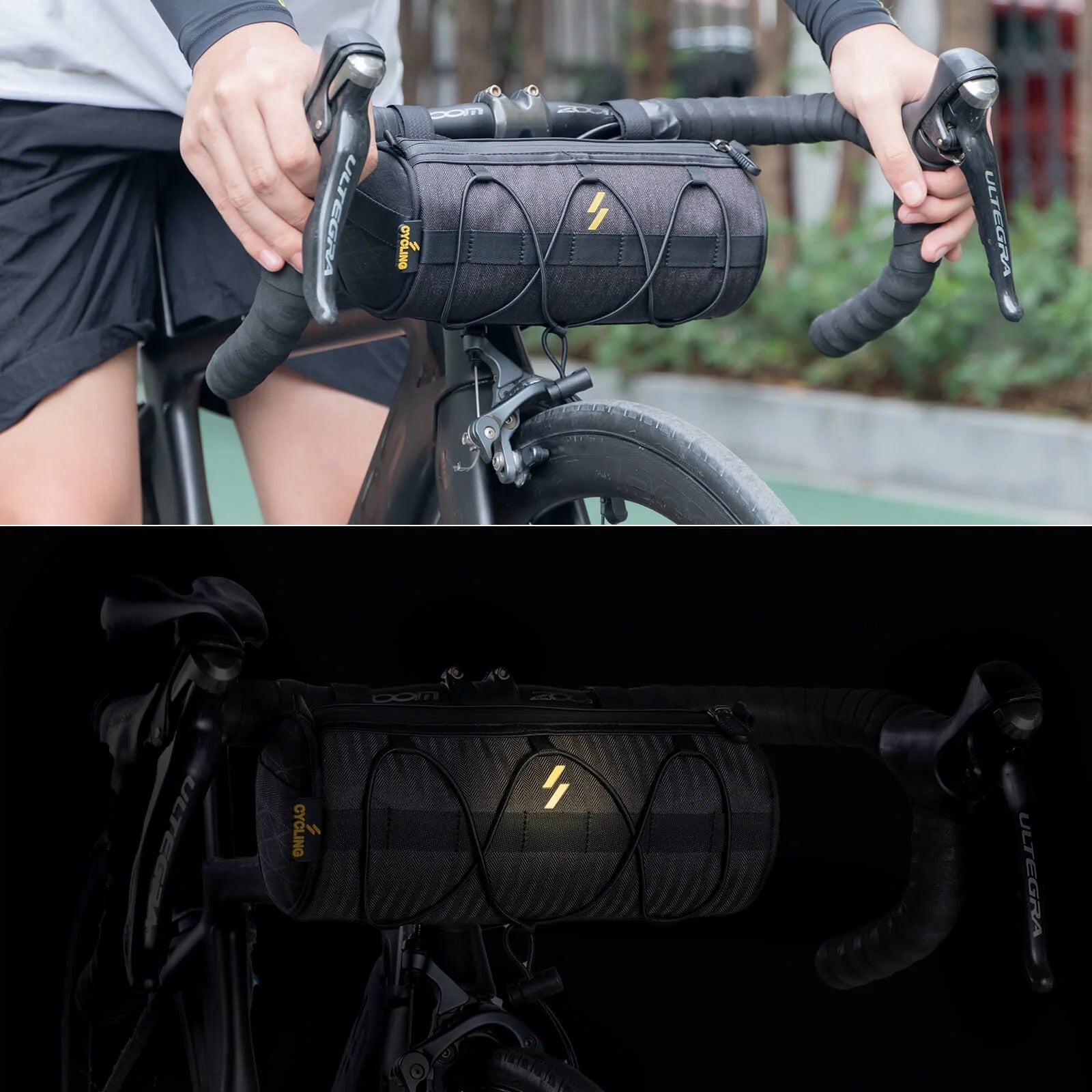 ROCKBROS Lenkertasche 2,1L mit Schultergurt für MTB, Rennrad, Gravel & E-Bike