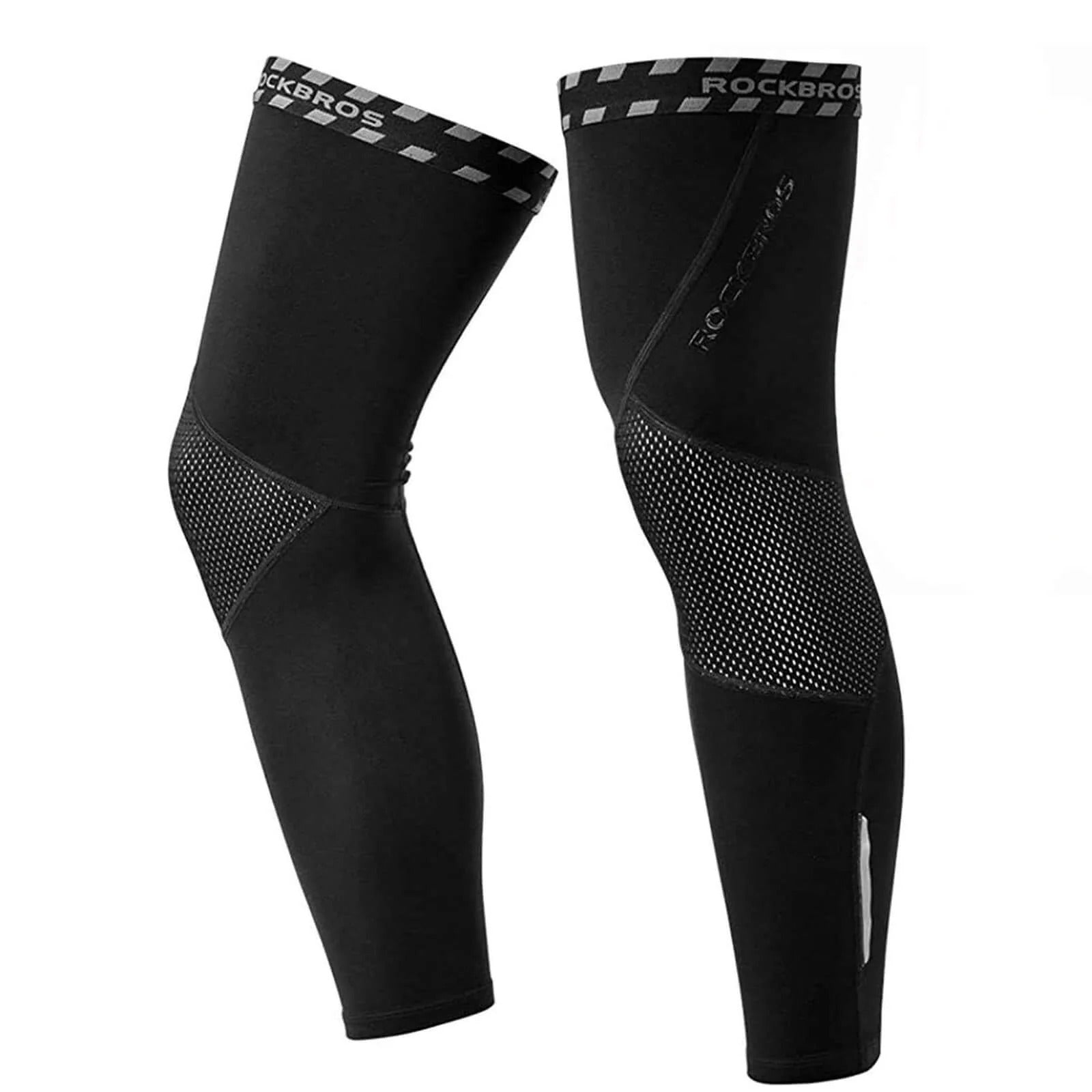 ROCKBROS Radsport Beinlinge Knieschutz Winter Anti Rutschen Beinwärmer
