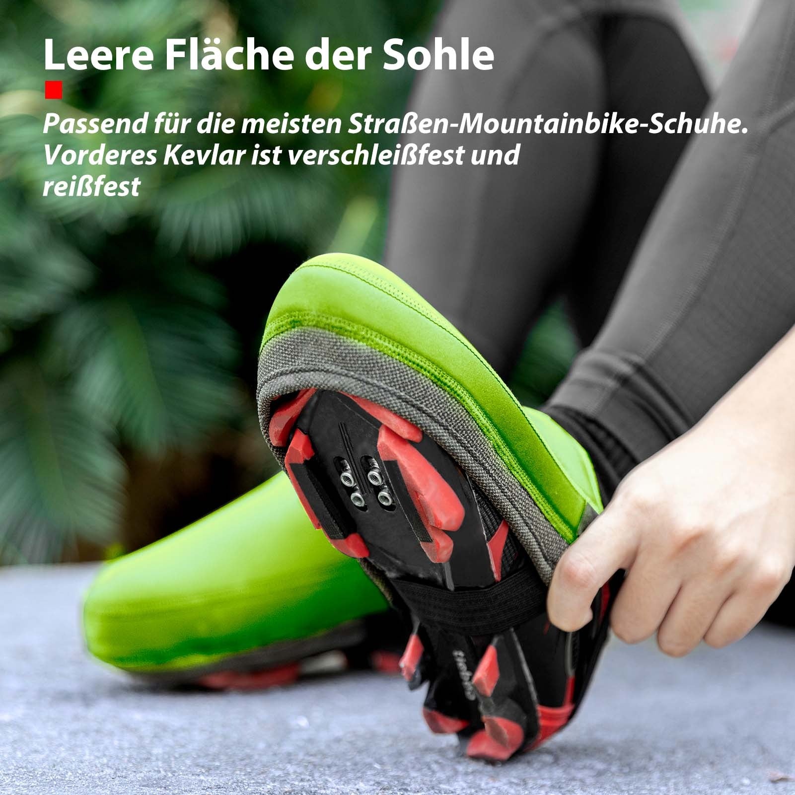 ROCKBROS Radsport Überschuhe Wasserabweisend Kevlar Fahrrad Shoe Cover
