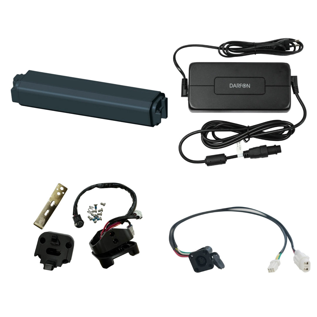 Darfon E-Bike Akku-Set 708 Wh inkl. Ladegerät, Akkuhalterung und Ladekabel