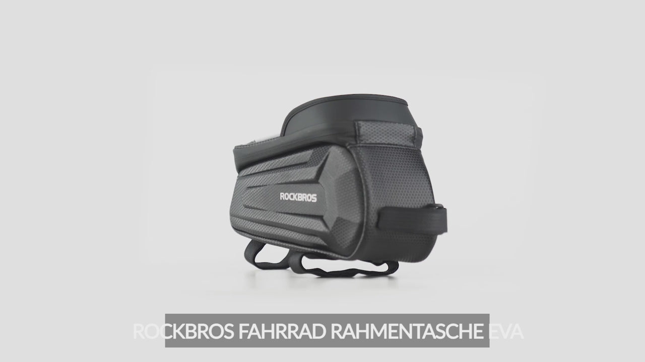 ROCKBROS Fahrrad Tasche Wasserdicht Touchscreen Lenkertasche Oberrohr MTB Rennrad Rahmentasche 6,5 Zoll Handyhülle Fahrrad Zubehör