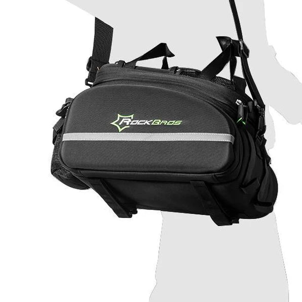 ROCKBROS Fahrrad Gepäckträgertasche 17–35 L – Wasserdicht mit Regenschutz