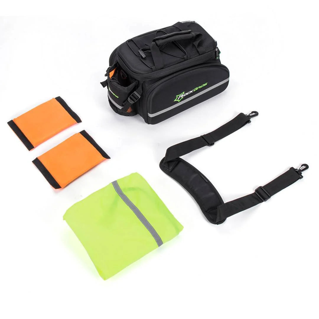 ROCKBROS Fahrrad Gepäckträgertasche 17–35 L – Wasserdicht mit Regenschutz