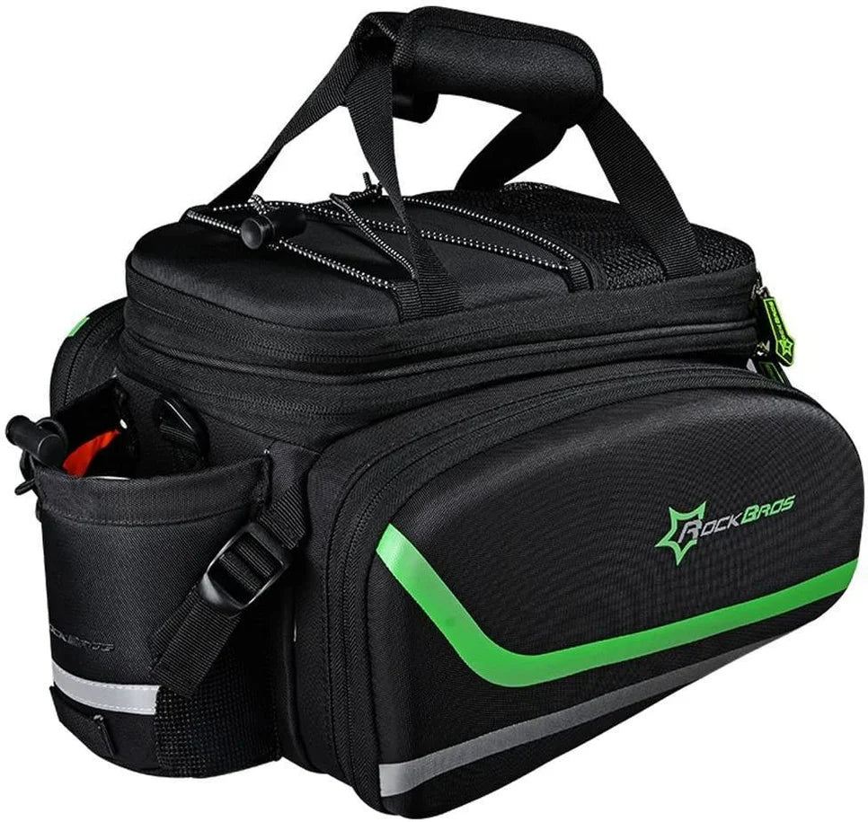 ROCKBROS Fahrrad Gepäckträgertasche 17–35 L – Wasserdicht mit Regenschutz
