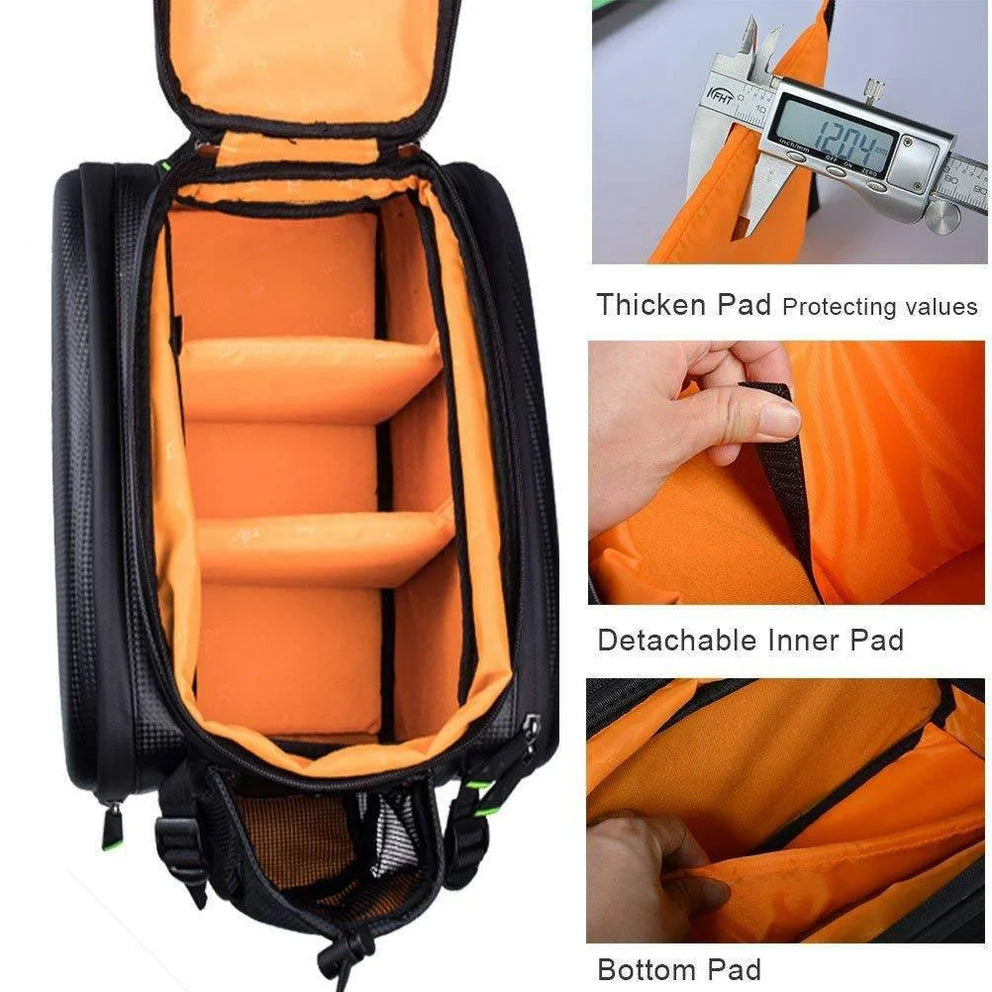 ROCKBROS Fahrrad Gepäckträgertasche 17–35 L – Wasserdicht mit Regenschutz