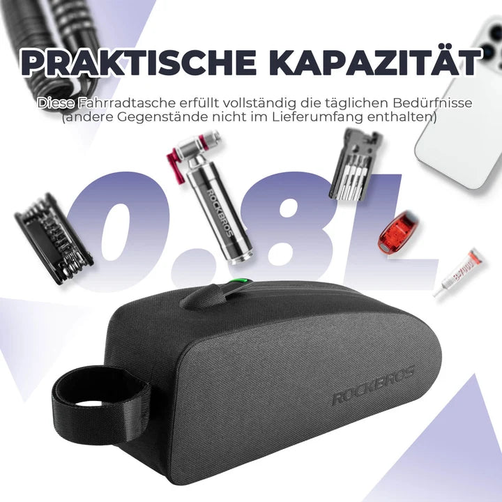 ROCKBROS Fahrradtasche Rahmentasche – Wasserdicht & Staubdicht, 1 L / 1,6 L