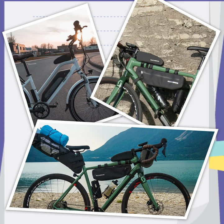 ROCKBROS Fahrradtasche Rahmentasche – Wasserdicht & Staubdicht, 1 L / 1,6 L
