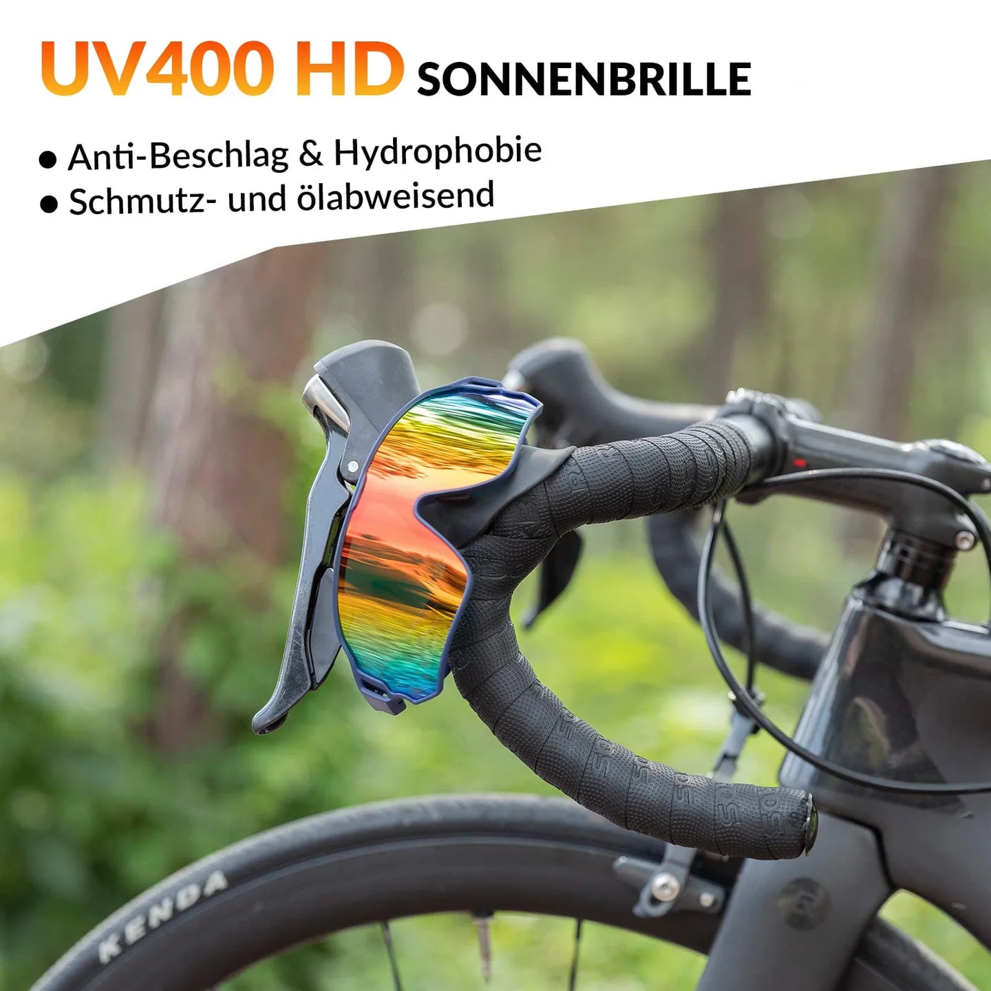 fahrradbrille uv schutz ROCKBROS Fahrradbrille Polarisiert (Sehstärke-Clip) UV400 Set
