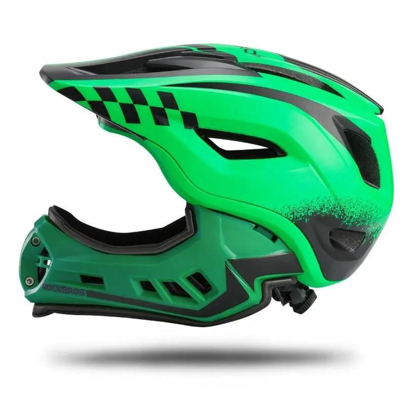 ROCKBROS Kinderhelm Integralhelm mit Abnehmbare Kinnschutz für Jungen