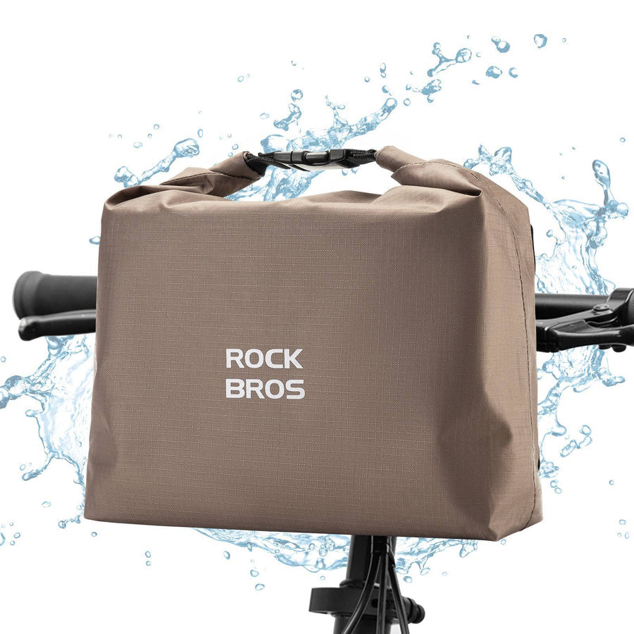 ROCKBROS Wasserdichte Lenkertasche 2,5–4 L – Fahrradkorb mit Klettverschluss