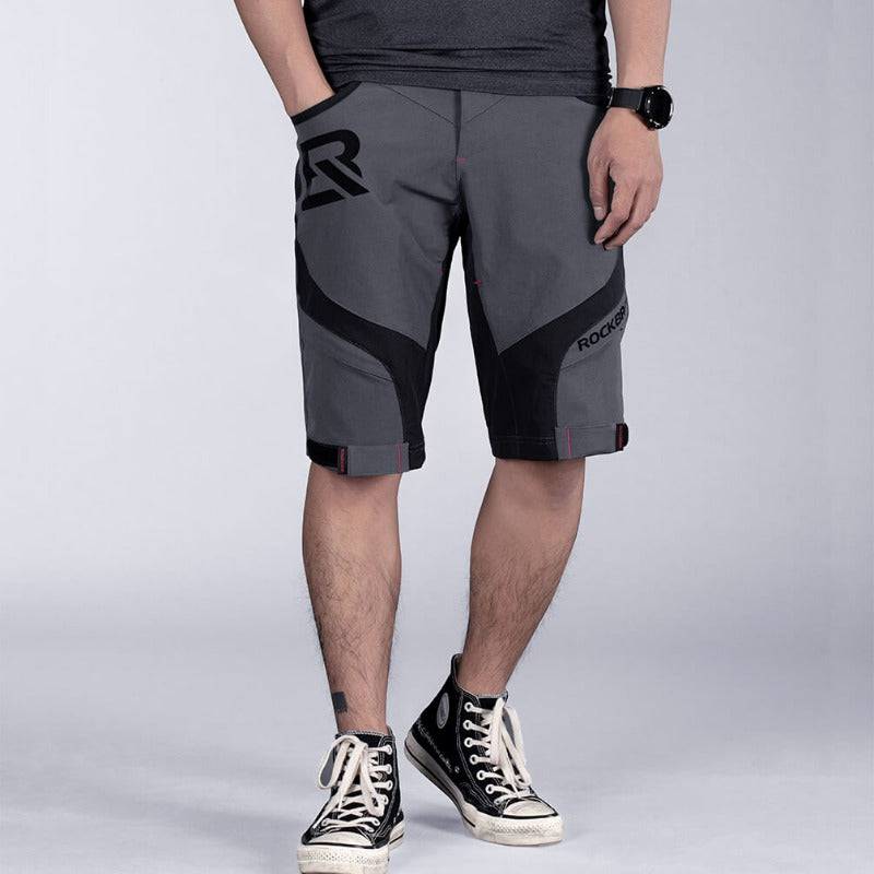 ROCKBROS Herren Fahrradhose kurz 2-in-1 mit 4D Sitzpolster – Atmungsaktiv & Elastisch